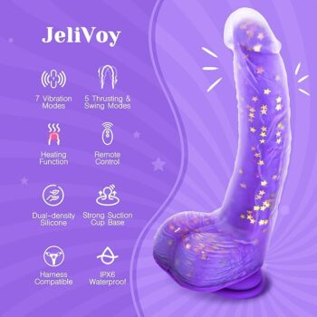 Tracy's Dog Thrusting Dildo Vibrator, 9.25" Realistic