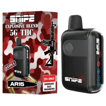 SNIPE THCP EXPLOSIVE BLEND DISPOSABLE 5G - AR15 (SATIVA)