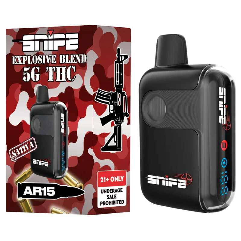 SNIPE THCP EXPLOSIVE BLEND DISPOSABLE 5G - AR15 (SATIVA)