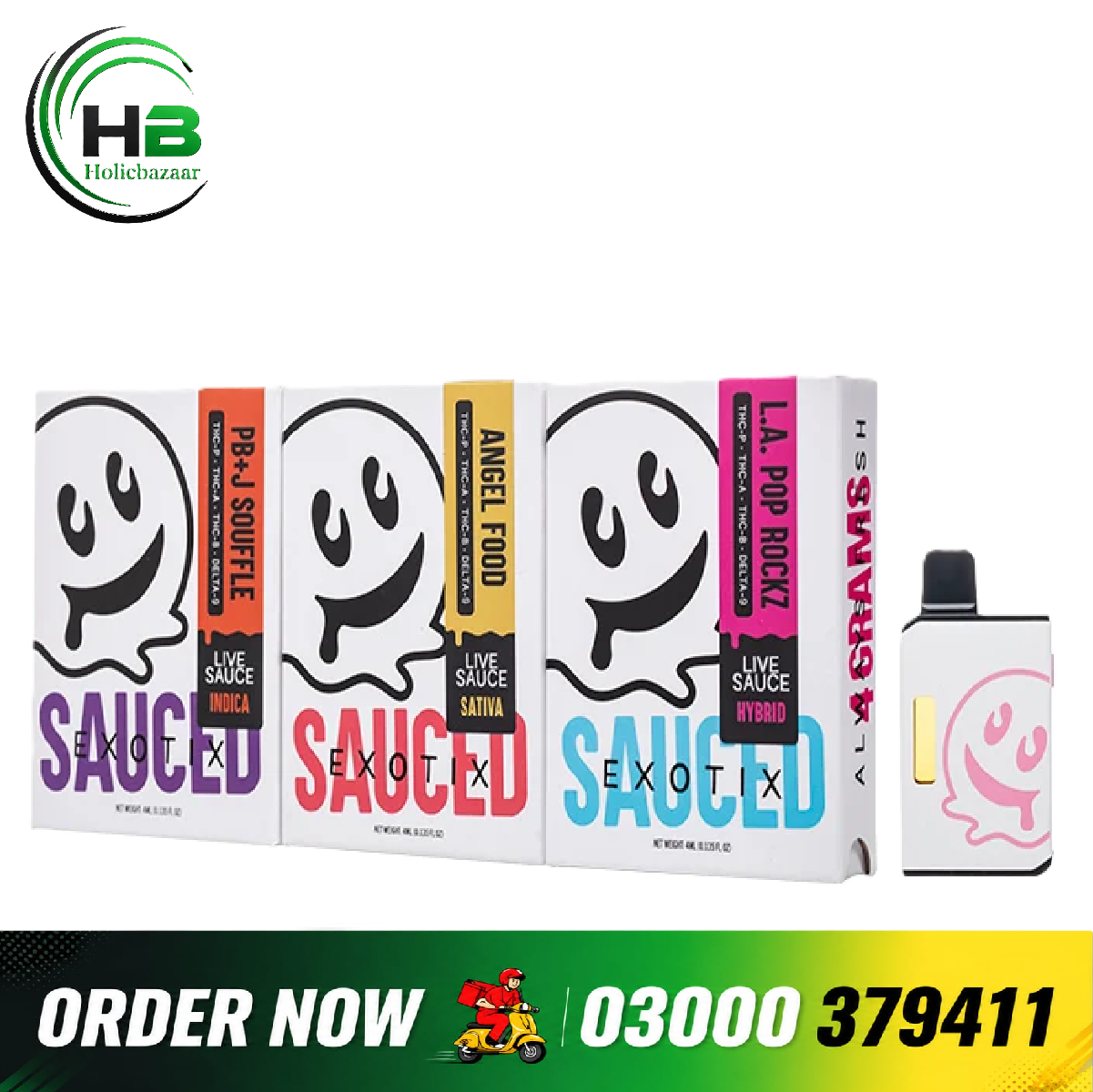 HONEY OZ | SAUCE EXOTIX 4G DISPOSABLE - SATIVA