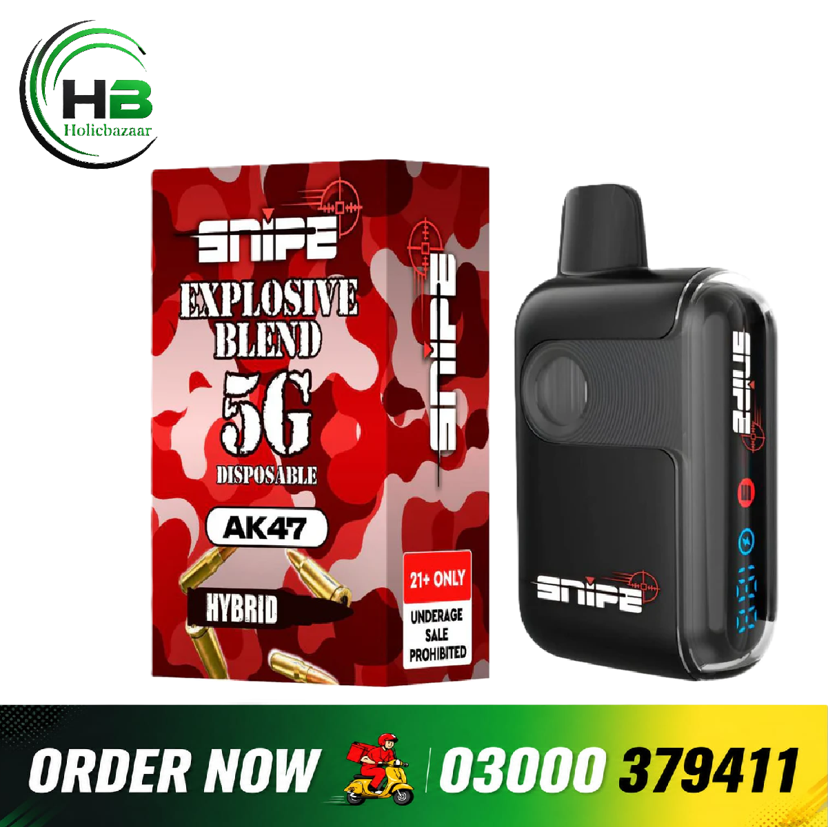 SNIPE THCP DISPOSABLE 5G - AK47 (HYBRID)