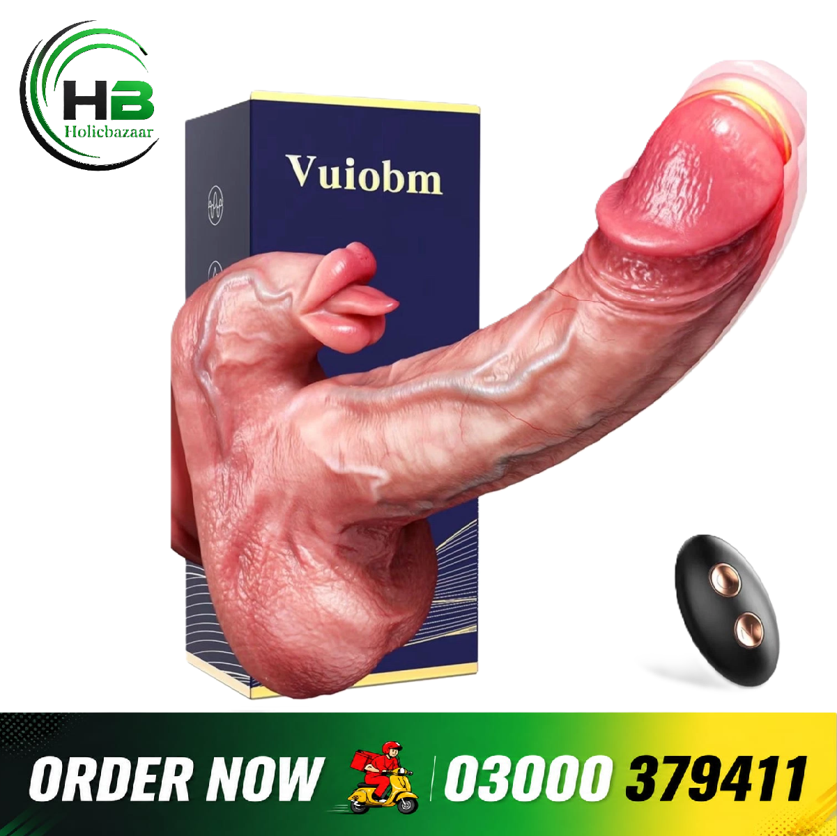 REMOTE CONTROL REALISTIC THRUSTING DILDO VIBRATOR