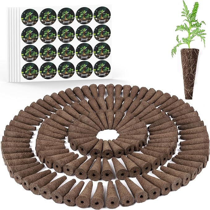 Growell 120 Pcs Grow Sponges with 120 Pcs Pod Labels – Hydroponic Pods Kit In Pakistan