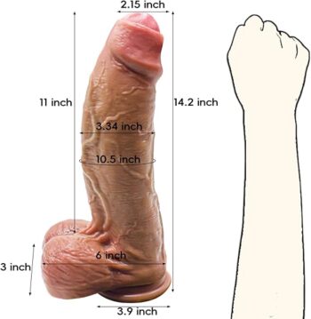 14 INCH Dual Density Silicone Dildo In Pakistan