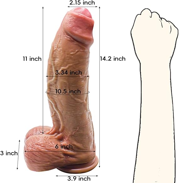 14 INCH Dual Density Silicone Dildo In Pakistan