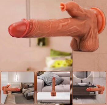 HolicBazaar 8.6'' Realistic G-Spot Thrusting Dildo Vibrator In Pakistan