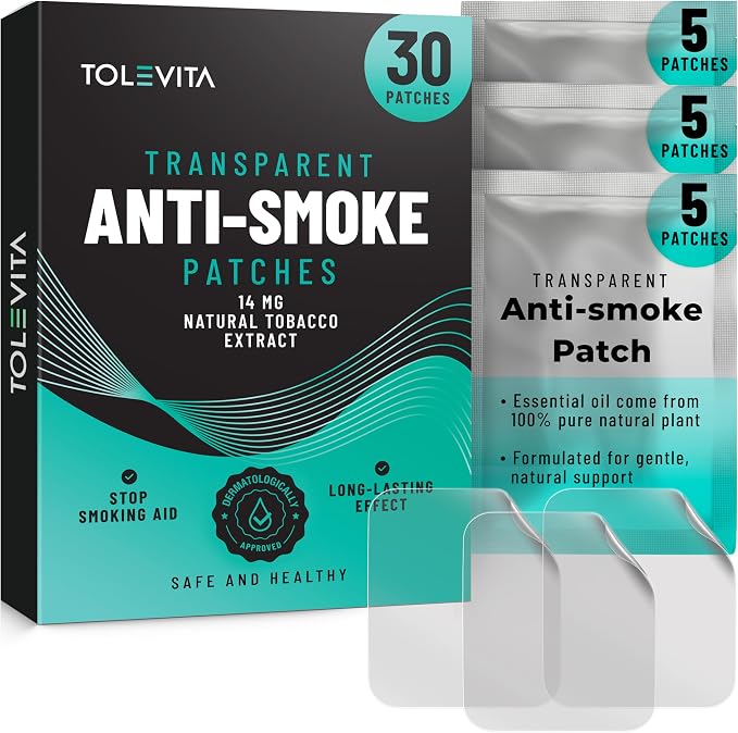 TOLEVITA Anti- Smoke Herbal Patches Transparent 14 mg In Pakistan