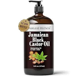 Jamaican Black Castor Oil 16 Fl Oz Glass Bottle Hair Growth Oil In Pakistan
