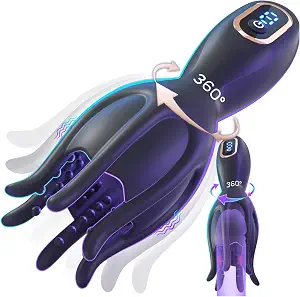 Male Masturbator 360° Conical Rotating Vibrating Glans Penis Vibrator Stroker In Pakistan