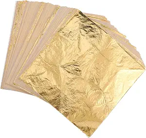 Harloon 2000 Sheets Imitation Gold Leaf Sheets 5.51 x 5.51 Inches In Pakistan