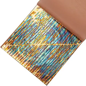 5.5" x 5.5" Imitation Gold Foil Variegated Metallic Leaf 25 Sheets In Pakistan