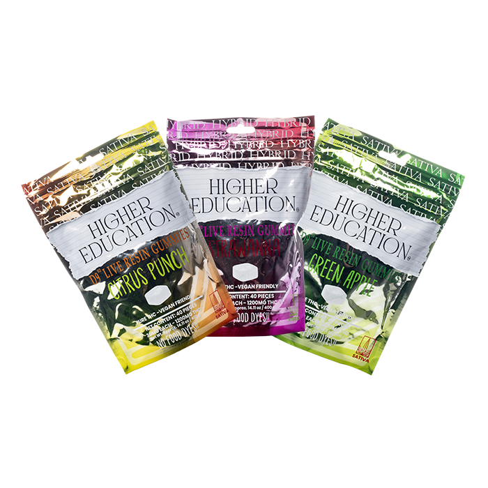 Higher Education D9HD Live Resin Gummies 1200mg