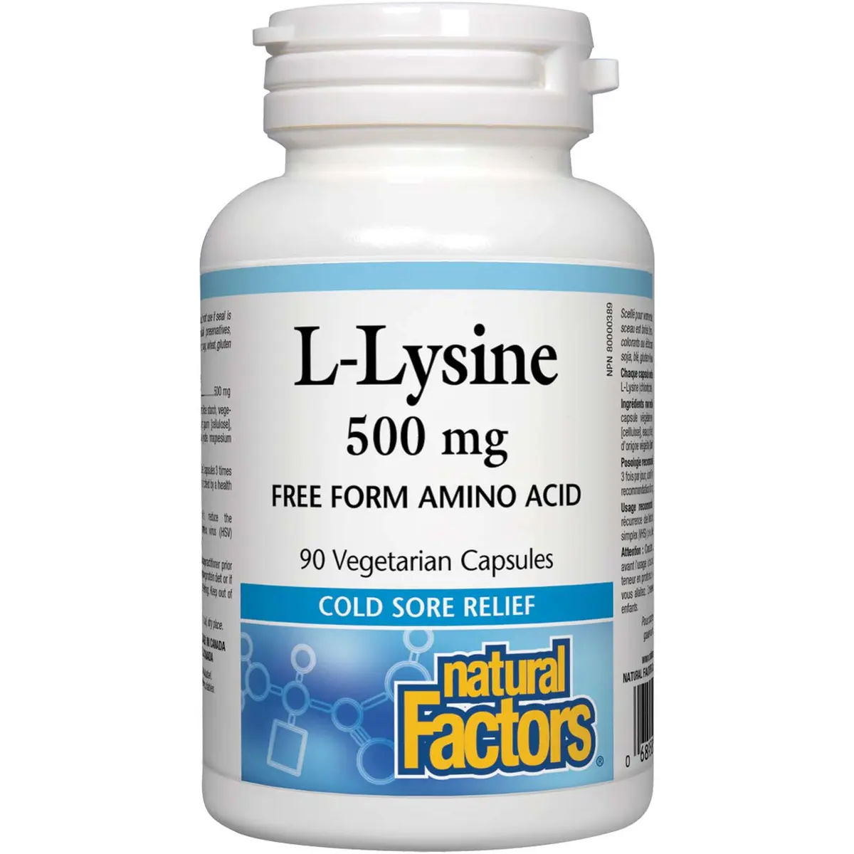 Natural Factors L-lysine 500 mg 90 Veggie Capsules In Pakistan
