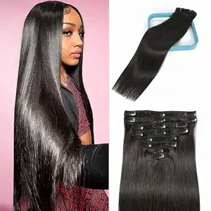 LORIEN Clip in Hair Extensions Real Human Hair In Pakistan