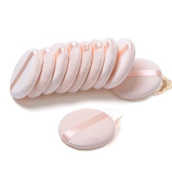10 Pieces Pure Cotton Powder Puff In Pakistan