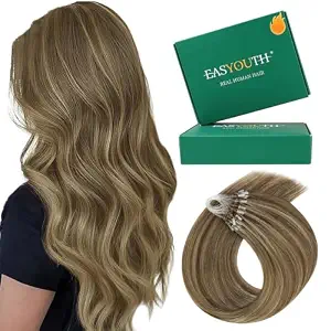 Easyouth Micro Hair Extensions Human Hair Brown Lightweight In Pakistan