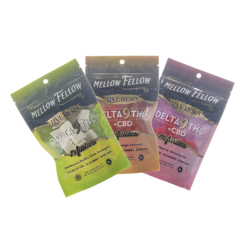 Mellow Fellow D9 + CBD Live Resin M-Fusions Gummies 400mg In Pakistan