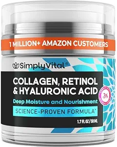 SimplyVital Face Moisturizer Retinol Collagen Hyaluronic Acid Cream In Pakistan