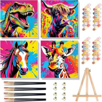 Arttoplus 4 Pack Paint by Numbers Kit for Kids In Pakistan