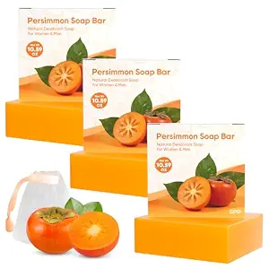 GPP 3 PCS Persimmon Soap Bar for Body Odor Control In Pakistan