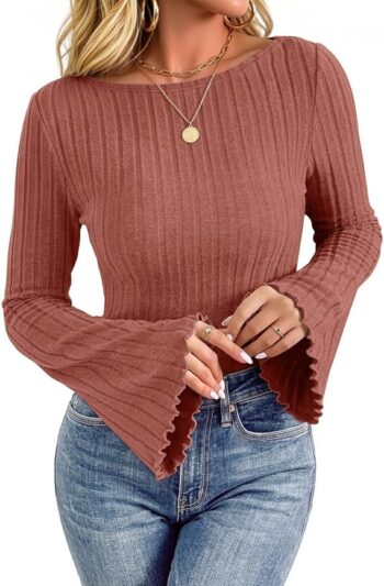 JUSTFASHIONNOW Women's Bell Sleeve Tops In Pakistan