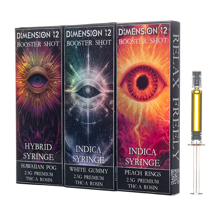 Dimension 12 THCA Booster Shot Syringe 2.5G In Pakistan