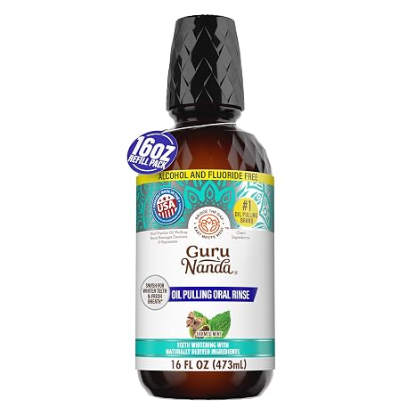 GuruNanda Coconut Oil Pulling Mouthwash with Vitamins In Pakistan