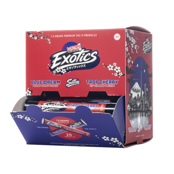 Wazabi Exotics Premium THCP Gravity Box Prerolls 30G