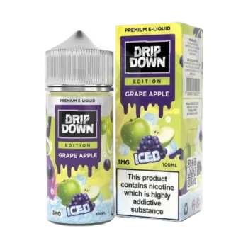 DRIP DOWN EDITION GRAPE APPLE ICE FREEBASE 100ML In Pakistan