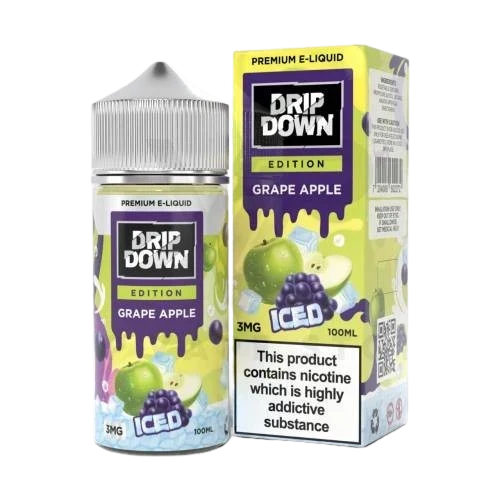 DRIP DOWN EDITION GRAPE APPLE ICE FREEBASE 100ML In Pakistan